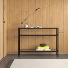 Console tables are popular at entrances and narrow spaces like hallways and foyers. Modern Contemporary Low Console Table Allmodern