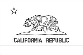 Coloring pages with pdfs and jpgs for only $1.50 per page! California Flag Coloring Page Purple Kitty