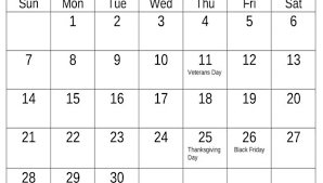 Thanksgiving day is an annual national holiday in the united states and canada celebrating the harvest and other blessings of the past year. Printable November 2021 Calendar With Holidays Eventskarma