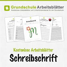 Unterrichtsmaterialien deutsche post post und schule. Schreibschrift Kostenlose Arbeitsblatter