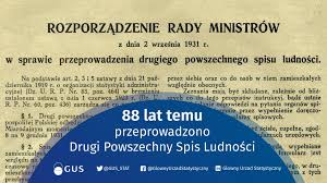 Biorąc pod uwagę organizację państwa, które odradzało się w wyniku połączenia ziem trzech. Glowny Urzad Statystyczny Aktualnosci 88 Lat Temu Przeprowadzono Drugi Powszechny Spis Ludnosci