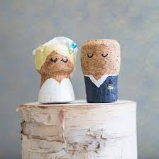 Best diy crafts ideas for your home : You Have To See These Diy Painted Champagne Cork Bride Groom