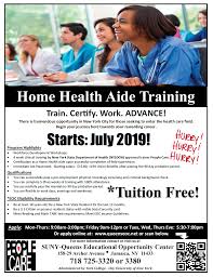 The businesses listed also serve surrounding cities and neighborhoods including tampa fl, orlando fl, and lakeland fl. Home Health Aide Training Starting July 2019 Suny Queens Educational Opportunity Center