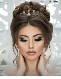 Special Hairstyle And Glam Makeup Wedding Hairstyles For Long Hair Glamour Makeup Wedding Hair And Makeup