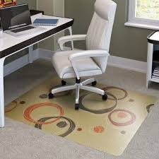 Use chair mats for carpets to protect office floors from wear and tear as well as provide easy movement of chairs around the office. Contemporary Circle Chair Mats For Medium Pile Carpets Natural Chair Office Furniture Accessories Chair Mats