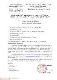 CÔNG TY CỔ PHẦN ĐIỆN LỰC KHÁNH HÒA Số: /ĐLKH-TKCT