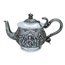 Antique Indian Silver Tea Service, F P ...
