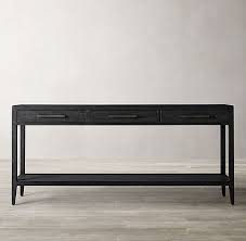 French Contemporary Console Table With 3 Drawers In 2020 Contemporary Console Table Contemporary Console Entryway Console Table