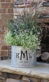 A Southern Bucket Spring Porch Decor Galvanized Decor Front Porch Decorating