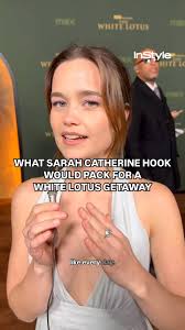#SarahCatherineHook is checked in to the #WhiteLotus hotel