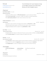 Reddit student resume template microsoft word resume. Front End Developer Resume Advice Resumes