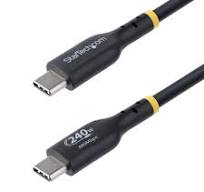 6ft (1.8m) USB-C Charging Cable, Charge & Sync, 240W (5A) PD EPR, USB 2.0  Laptop Charger Cable, USB-IF Certified , TPE Jacket - Black USB C Charging  ...
