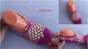 Orgu Dikissiz Tigla Bayan Patik Yapilisi Nazarca Com Patikler Orgu Baby Knitting Patterns