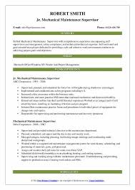 Maintenance supervisor resume resume badak. Mechanical Maintenance Supervisor Resume Samples Qwikresume