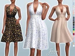The best out of hundreds of sims 4 mods for career and jobs. Maxis Match Cc World Julie Dress Created For The Sims 4 By Sifix