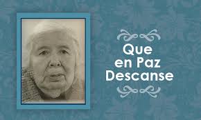 Defunción] Falleció Graciela Báez Álvarez Q.E.P.D