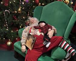 Boy Takes Nap In Santa S Lap In Adorable Photo Gone Viral Santa Photos Sleeping Boy Meet Santa