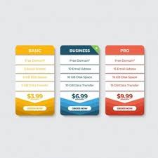 Flat Price List For Website Pricing Table Pricing Table Price List Design Table Template