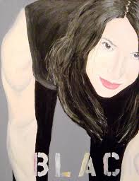 Gretchen Black Acrylic Painting By Jim Lively