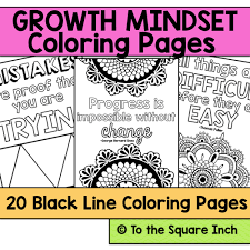 Growth mindset coloring pages printable mandala positive. Growth Mindset Coloring Pages Teaching Resources
