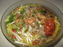 Sayur kobis hancur (satu tub) = 75 kalori 5. Kalori Bihun Sup