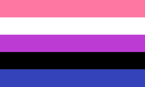 A genderfluid individual's gender identity could be multiple genders at once and then switch to none at all, or move between single gender identities, or some other combination therein. Pin Auf Symbole Non Binar