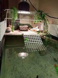 Its dimensions of 17 x 14 x 10 inches is a standard and will fit perfectly with standard aquariums. Diy Turtle Basking Area 9gag