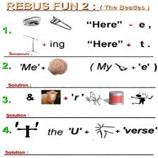 Then look for the answer to see if you got it right! Rebus Pictogram Puzzles Word Play Word Games