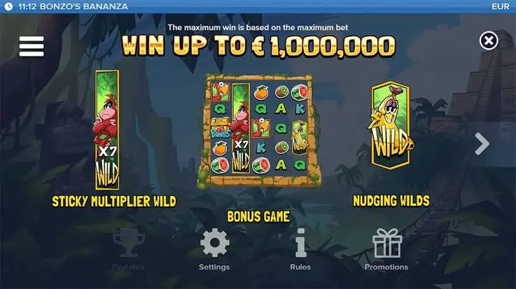 Bonzo's Bananza by ELK Studios Free Demo and Multipliers