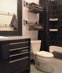 Make wood and metal your friend no materials spell manhood quite like quality wood and metal, and a great masculine bathroom presents endless opportunities to use both. Bathroom Ideas Man Bathroom Mens Bathroom Decor Man Cave Bathroom