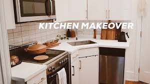 An outdated kitchen can be redesigned to look more modern with a suitable budget. Diy Kitchen Makeover On A Budget Small Kitchen Design Ideas Renter Friendly Youtube