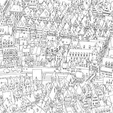Big giant coloring poster colorings for children zooland. Fantastic Cities Travel Between The Pages