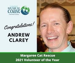Congratulations, Andrew Clarey! Trina Clarey is happy to nominate Andrew  Clarey for the wonderful job he has done running the Margaree Cat Rescue.  Margaree Cat Rescue was voluntarily started in an effort