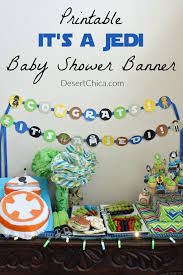 Printable Jedi Baby Shower Banner In 2020 Diy Baby Shower Decorations Star Wars Baby Shower Baby Shower Banner Diy