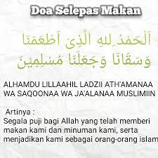 Doa sebelum dan selepas makan. Doa Sebelum Makan Dan Doa Selepas Makan