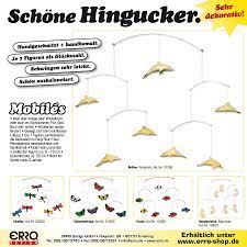 Das mobile aus bunten papierschmetterlingen können sie im kinderzimmer aufhängen. Mobile Schmetterling Mit 7 Teilen Handgeschnitzt Weihnachtsgeschenk