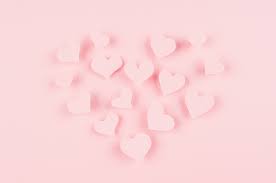 Soft light on pink background. Owlkids Shape Heart Of Pink Paper Flying Hearts On Soft Pink Color Background Valentines Day Design Owlkids