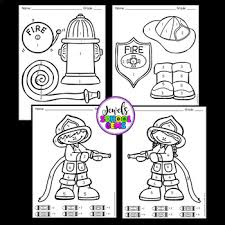 Home homeschool kindergarten fire safety theme week. Fire Prevention Week Activities Fire Safety Activities Color By Number Pages