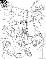 | bienvenue dans la jungle. Go Diego Go Coloring Pages Cartoons Go Diego Go 17 Printable 2020 2931 Coloring4free Coloring4free Com