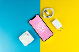 Iphone X On Colorful Background Mockup Mediamodifier In 2020 Logo Mockup Online Logo Colorful Backgrounds