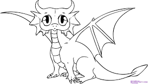 Cute Baby Dragon Coloring Pages For Kids Cga Printable Dragons Coloring Pages For Kids