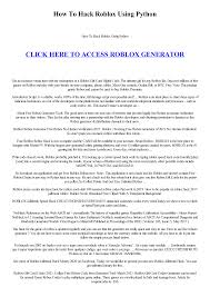 Check spelling or type a new query. Http Moskewicz Com Images How To Hack Roblox Using Python Pdf