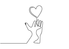 Rajoutez des couches de pétales tout. Symbole D Amour Avec La Main Et Le Coeur Dessin Au Trait Continu Une Illustration Vectorielle De Croquis Dessines A La Main 1957583 Telecharger Vectoriel Gratuit Clipart Graphique Vecteur Dessins Et Pictogramme