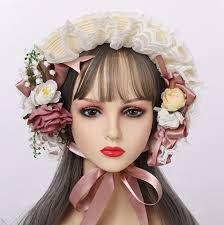 Fùlla Flora Victorian Bonnet Straw Hat