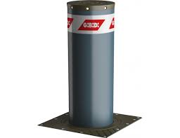 Automatic rising bollards with hydraulic or ...