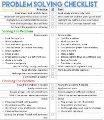 Problem Solving Checklist Problem Solving Math Problem Solving Math Notebooks