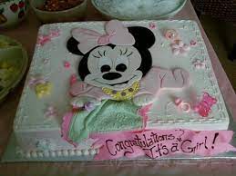 Baby Minnie Mouse Baby Shower Cake Yelp Minnie Mouse Baby Shower Minnie Baby Shower Baby Shower Sheet Cakes