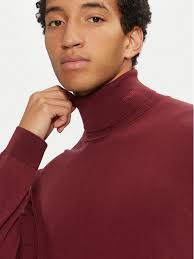 Hugo Golf San Thomas-M 50474174 Bordowy Slim Fit