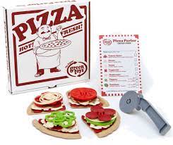 Mama Mia The Green Toys Pizza Parlor Is Open For Business Pizza Lovers Can Pretend And Play Chef And Server By Taking Order Safe Food Custom Pizza Green Toys