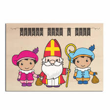 Bedrukt Hout Welkom Sint Piet Traktatiecorner Nl